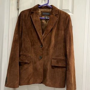 Banana Republic suede brown Women’s coat. Size 8